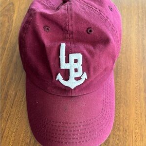 Maroon Baseball Cap with White Logo